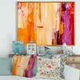 thumbnail image 2 of Grunge Brown Abstract 32 in x 24 in Framed Painting Canvas Art Print, by Designart, 2 of 5