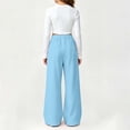 thumbnail image 6 of Jalioing Wide Leg Sweatpants for Kids Fall Winter Thick Warm Lounge Trousers Elastic Waist Casual Athletic Pants 5-15 Years, 6 of 9