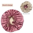 thumbnail image 7 of 2 Pcs Satin Double Layer Shower Caps, Reusable Waterproof Bath Caps for Women, Multi‑Function Hair Care & Sleeping Cap, 7 of 7