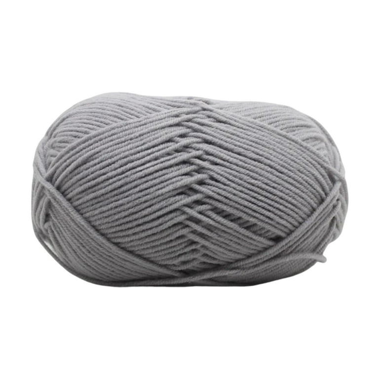 Hank of Black and White Yarn and Crochet Hook, on Grey Stock Photo - Image  of soft, fiber: 119744022