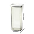 thumbnail image 3 of Transparent Airtight Food Storage Containers, Plastic Kitchen Jars for Snacks, Grains, Pantry Organization, Set of 4, 3 of 6