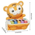 thumbnail image 3 of Electronic Organ Multi Function Cute Rolling Music Early Education Puzzle Enlightenment Toy Piano, 3 of 7