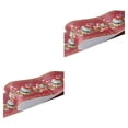 thumbnail image 4 of VONKY PVC Border Wall Corner Stick Durable And Waterproof Surface With Exquisite Workmanship Wallpaper For Living Room Decor red lantern flower 2Set, 4 of 6