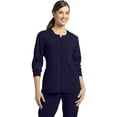 thumbnail image 1 of Marvella by White Cross Women's Jewel Neck Zip Front Scrub Jacket, 1 of 3