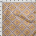 thumbnail image 3 of oneOone Cotton Poplin Fabric Diamond|Triangle & Check Geometric Printed Fabric 1 Yard 56 Inches Wide, 3 of 4