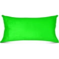 thumbnail image 2 of GZHJMY Plain Neon Green Solid Color Zippered Velvet Pillowcases,Super Soft and Cozy Luxury Plush Pillow Case Bed Pillow Pillowcases, 20x30 Inches Home Decor, 2 of 7