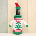 thumbnail image 2 of Festive Bottle Knitted Sweater Covers Set for Holiday Celebrations, 2 of 7