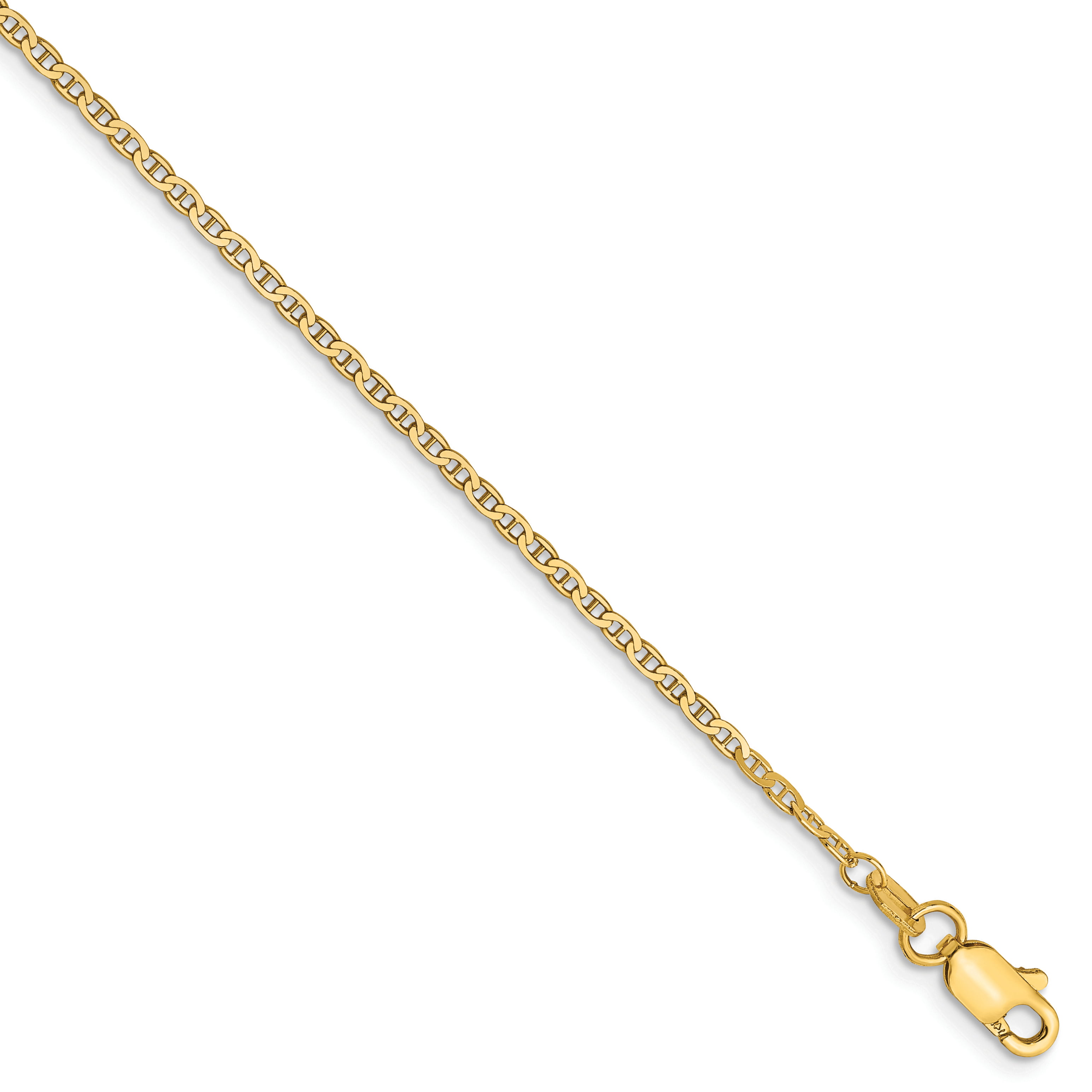 14k 1.5mm Anchor Link Chain 