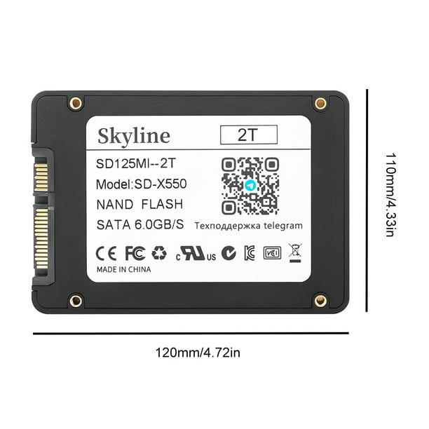 Disco de estado sólido 128G 256G 480G 1T 2T SSD Disco duro 520 MB/S para usuario de bricolaje
