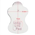 thumbnail image 2 of 12-Pack (6 Pairs) Universal TENS Machine Replacement Pads - White Self-Adhesive Reusable Electrode Patches with 2.2mm Button, Compatible with Omron, 2 of 6