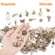 thumbnail image 3 of 【100 accesorios colgantes】Contiene 150 accesorios de pulsera colgante, plata (100 piezas), oro (50 piezas). La cantidad suficiente le permite hacer libremente su propio conjunto y adaptarlo, 3 of 5