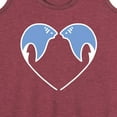 thumbnail image 3 of Instant Message - Sting Ray Heart - Women's Racerback Tank Top, 3 of 6
