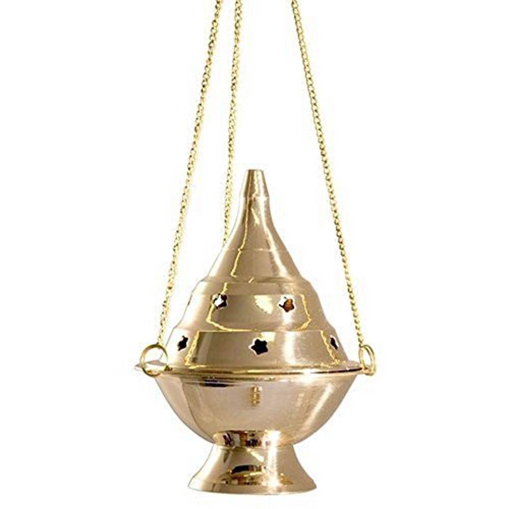 accessories brass burners hanging censer/charcoal incense burner, 4.5