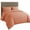 18- Peach, variant on Amay Organic Cotton Duvet Cover Set, 3 Piece, 500 Thread Count, Twin Size Bedding Set Chocolate Solid Luxury Comforter Quilt Cover with Zipper & Ties