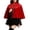 Red, variant on SAWOBUUN Medieval Shawl Women Renaissance Velvet Cape Wraps Lace Gothic Cloak for Party