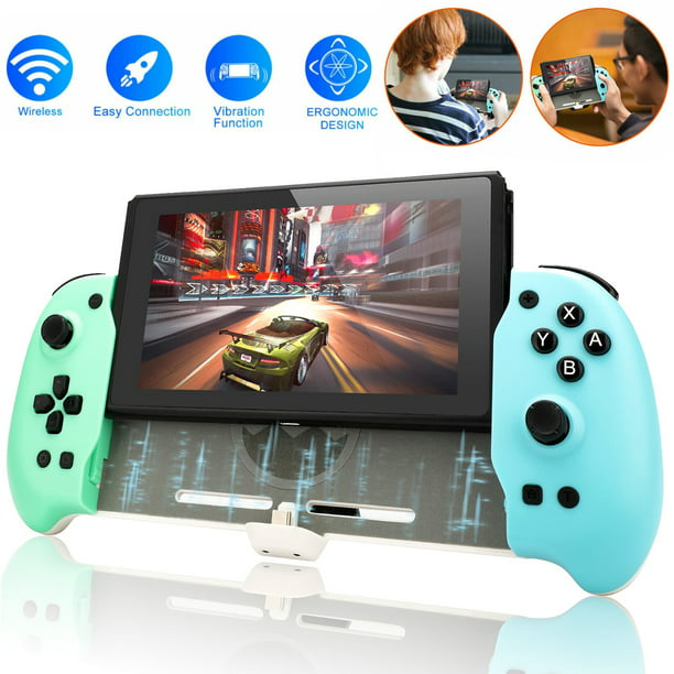 Switch Controller Fit for Nintendo Switch/OLED Joy-Con Handheld Mode, EEEkit Ergonomic Switch Pro Grip Controller with 6-Axis Gyro, Dual Vibration, Back Button Mapping, Kickstand, Game Card Slot - Walmart.com