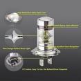thumbnail image 6 of Car Light Super Bright Strong Penetrability Aluminum Alloy 12V Halogen Bulb Driving Headlight Vehicle Supplies, 6 of 8