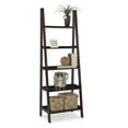 thumbnail image 2 of Linon Acadia Ladder Bookshelf, Espresso, 2 of 8