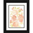 thumbnail image 1 of Lee, Judson 18x24 Black Ornate Wood Framed with Double Matting Museum Art Print Titled - Pale Roses, 1 of 4