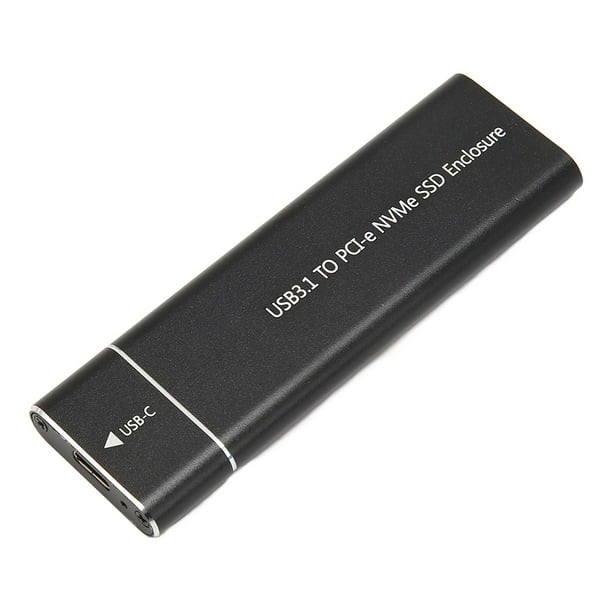 Caja PCIe SSD, Caja SSD NVMe M.2 De aleación De Aluminio USB 3.1 Tipo C De 10 Gbps Para SSD 2260 2280