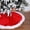 Red, variant on LoomJoyz 47 Inch White Plush Faux Fur Christmas Tree Skirt, Cozy Holiday Decor for Family Home & Christmas Party