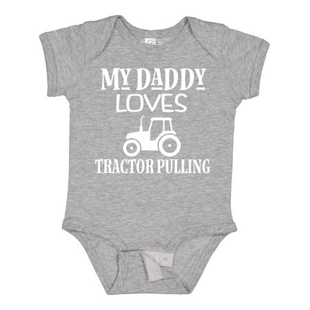 

Inktastic Tractor Pulling Dad Gift Baby Boy or Baby Girl Bodysuit