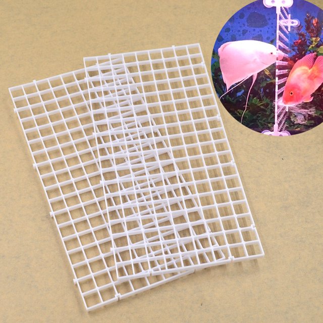 Black White Grid Divider Tray Egg Crate Louvre Aquarium Fish Tank Bottom