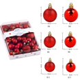 thumbnail image 2 of 42-Piece Red Christmas Ornaments, Shatterproof Christmas Tree Decorations, Plastic Assorted Styles Christmas Ball for Christmas, Holiday Decor, 2 of 7