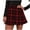 Red independence day dresses for women, variant on Wenini Womens Skirts Plaid Print Mini Summer Skirt High Waist Wedding Guest Casual Loose Pleated Skirt Black L