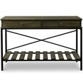 thumbnail image 2 of Baxton Studio Console Newcastle Marron et Noir, 2 of 5
