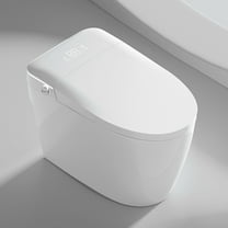 Smart Toilet with Heated Built-in Bidet Seat, Auto Open/Close Lid, Foot Sensor, Warm Sprayer & Dryer, Modern Toilet with Multiple Flushing Methods