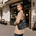 thumbnail image 7 of Iauyy Women's Handbag Removable Shoulder Satchel Bag-Polyester and PU leather ，Black and White Leopard Print, 7 of 7