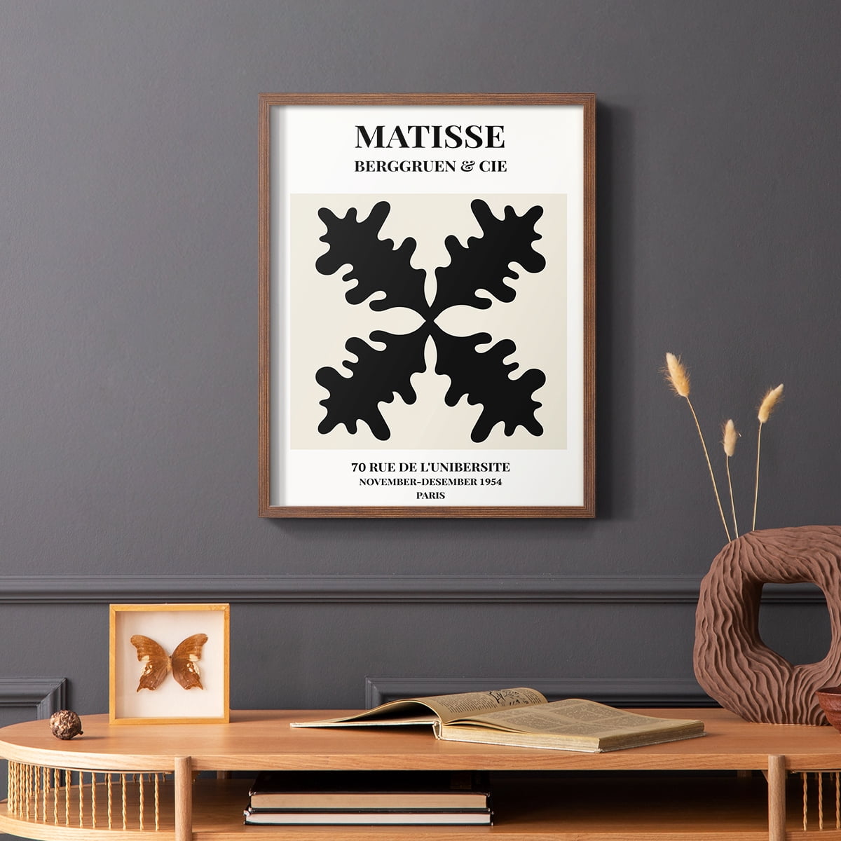 Matisse CXLVI Framed Print in Brown Solid Wood 8 x 10 Framed Print