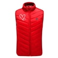 thumbnail image 5 of Winter Heated Vest for Women Usmixi Unisex Heated Vest Coat Outdoor 9 Area USB Eletric Heating Coats for Women and Men Full Zip Sleeveless Heart Print Vest Jacket 2023 Jacket Holiday, 5 of 5