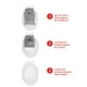 thumbnail image 5 of Tina Infantil Skip Hop Blanca Smart Sling Moby 3 Etapas para Bebé, 5 of 9