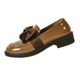 thumbnail image 2 of Willtoo Ladies Patent Leather Loafers with Bow, Pink Slip-On Flat Shoes, Casual Comfort Footwear, 2 of 6