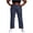 Blue, variant on Kinrui Wide Leg Faux Jeans for Women High Waisted Flare Pants Stretch Bootcut Trousers Navy L