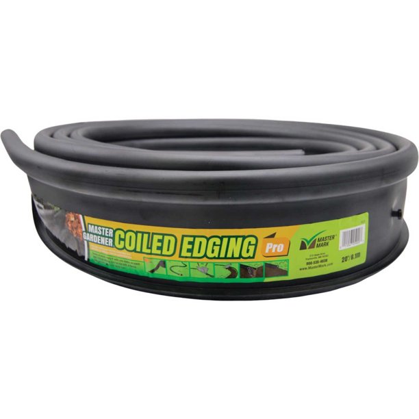 Master Mark Master Gardener Pro Contractor 5 In. H. x 20 Ft. L. Black Recycled Plastic Lawn