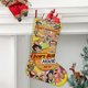 thumbnail image 2 of Hamburguesas de Bob Tema: Calcetines de Navidad, fino lino blanco para colgar en escaleras y chimenea, decoración navideña para el hogar, regalo de Navidad. 45cm × 32cm, 2 of 5