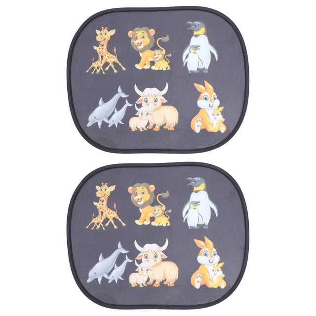 MasteelfCA 2Pcs Cartoon Car Side Window Sunshades Baby Sun Shades for Blocking UV Rays