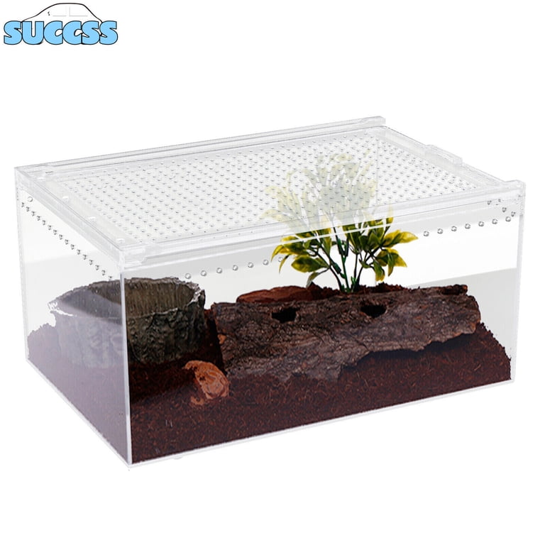 温室・飼育ケース Reptile breading cage Magnetic Acrylic Large Enclosure 2.5 Gallon Reptile Breeding Box