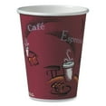 thumbnail image 4 of SOLO® Mistique Polycoated Hot Paper Cups, 12 oz, Brown, 50/Sleeve, 20 Sleeves/Carton, 4 of 10