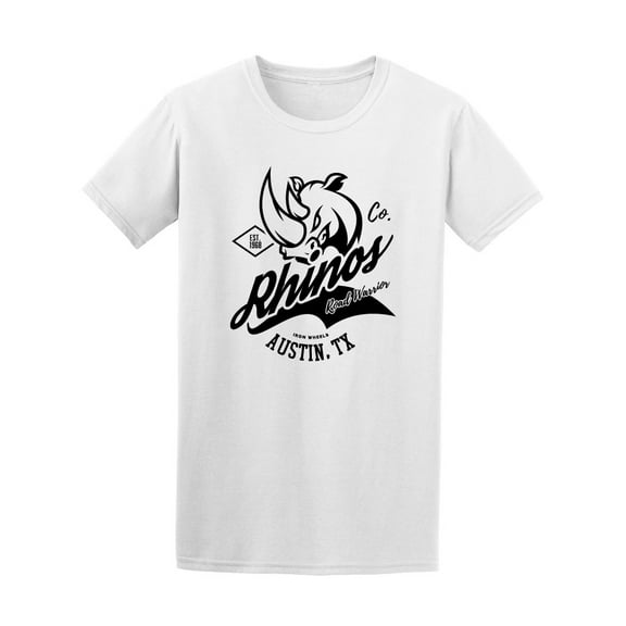 Rhinos, Austin, Tx T-Shirt Men -Image by Shutterstock, Male Small