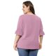 thumbnail image 5 of BluCon Volantes Cuello En V Mangas Fruncidas TalGrande PaMujer Púrpu4XL, 5 of 6