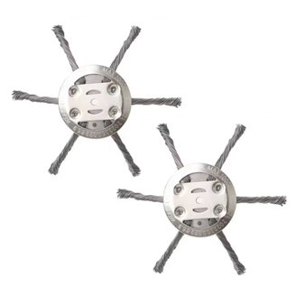 6 Inch Steel Wire Wheel Brush For Grass Cutter, Weed Eater, Trimmer Head – Garden Cleaning Tool