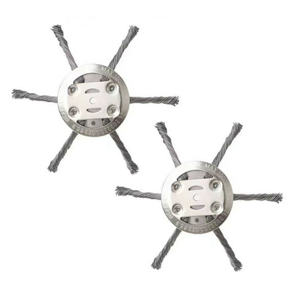 Hyasfey 6 Inch Grass Trimmer Head Universal Steel Wire Trimmer Head Heavy-duty Weed Eater Blade for Brush Cutter Lawn Mower
