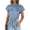 Blue, variant on Business Casual Tops for Women Blouses Dressy Summer Short Sleeve Ruffle Satin Work Office Attire