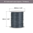 thumbnail image 2 of Unique Bargains Beading Thread Bracelet Weave Bead Craft Cord 2mm 78M/Roll (85-Yards) Decorative String, Deep Grey, 2 of 7