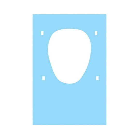 Rbaofujie Toilet Seat Cushion Disposable Toilet Seat Cover, (30 Pieces) - Large Disposable Toilet Seat Cover For Public Toilets, Outdoor Indoor, Individually Wrapped Elongated Bowl Toilet Seat Blue