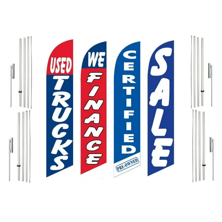 4 Swooper Flags With 4 Pole Kits Used Trucks We Finance Certified Pre Owned Sale